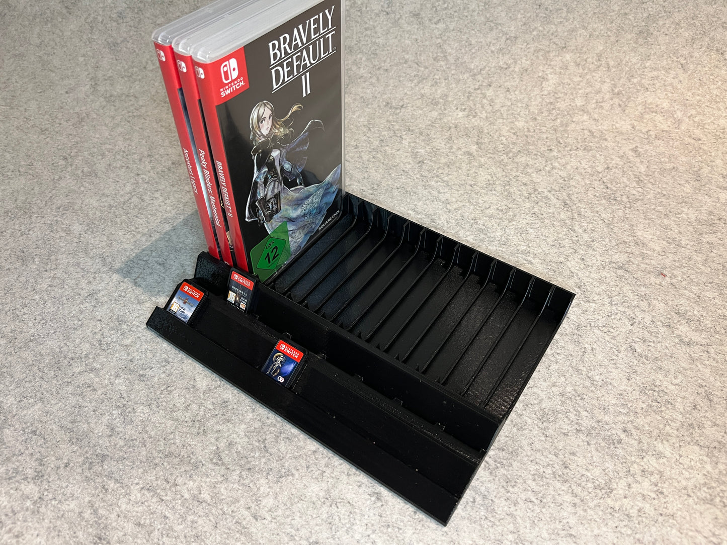 Spelställ för 16 Nintendo Switch spel och cartridge