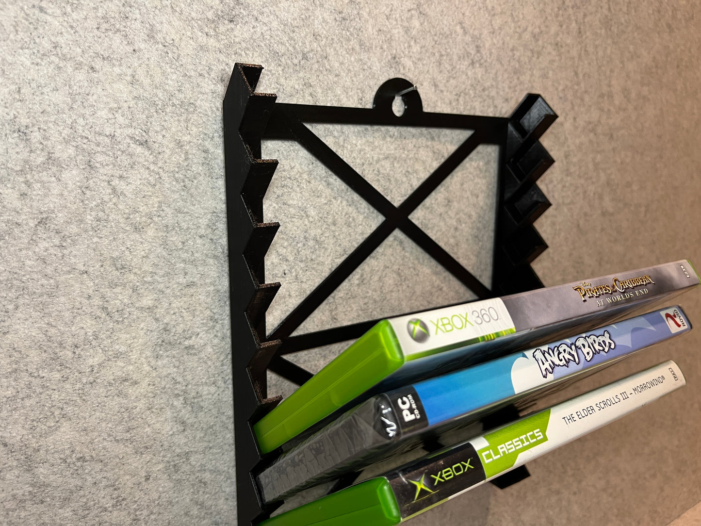 Vägghållare för 10 spel till PC, Nintendo Gamecube, Wii, WiiU, Xbox360, Classic