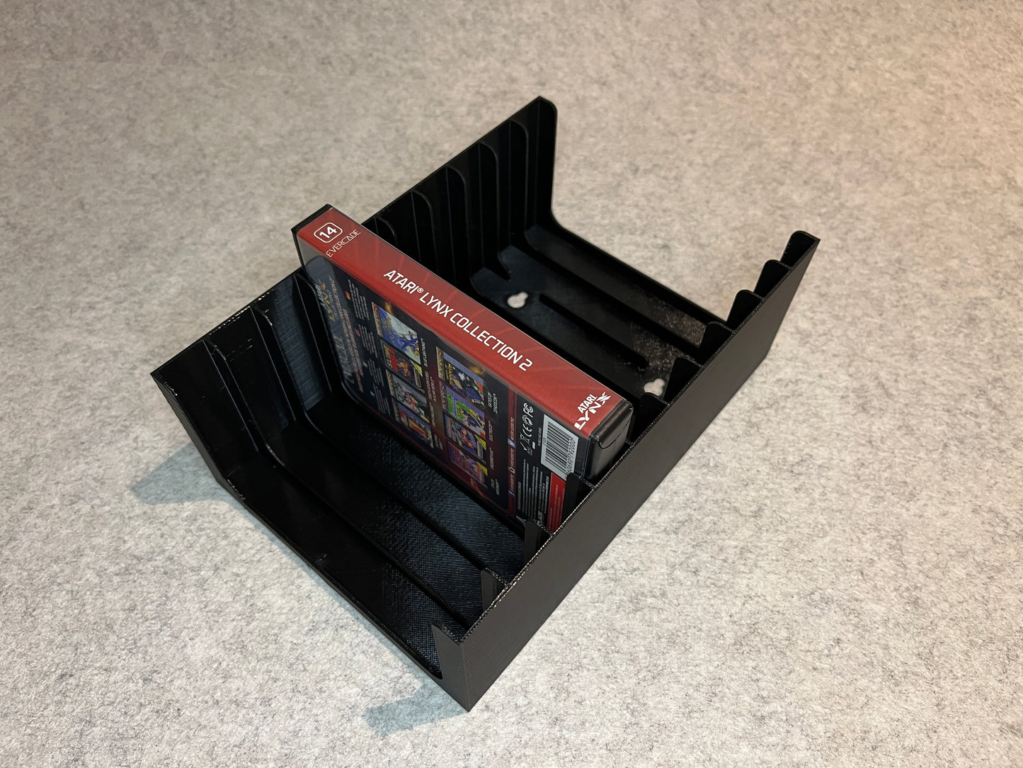 Vägghållare / spelställ för 10 spel för Evercade VS / Exp