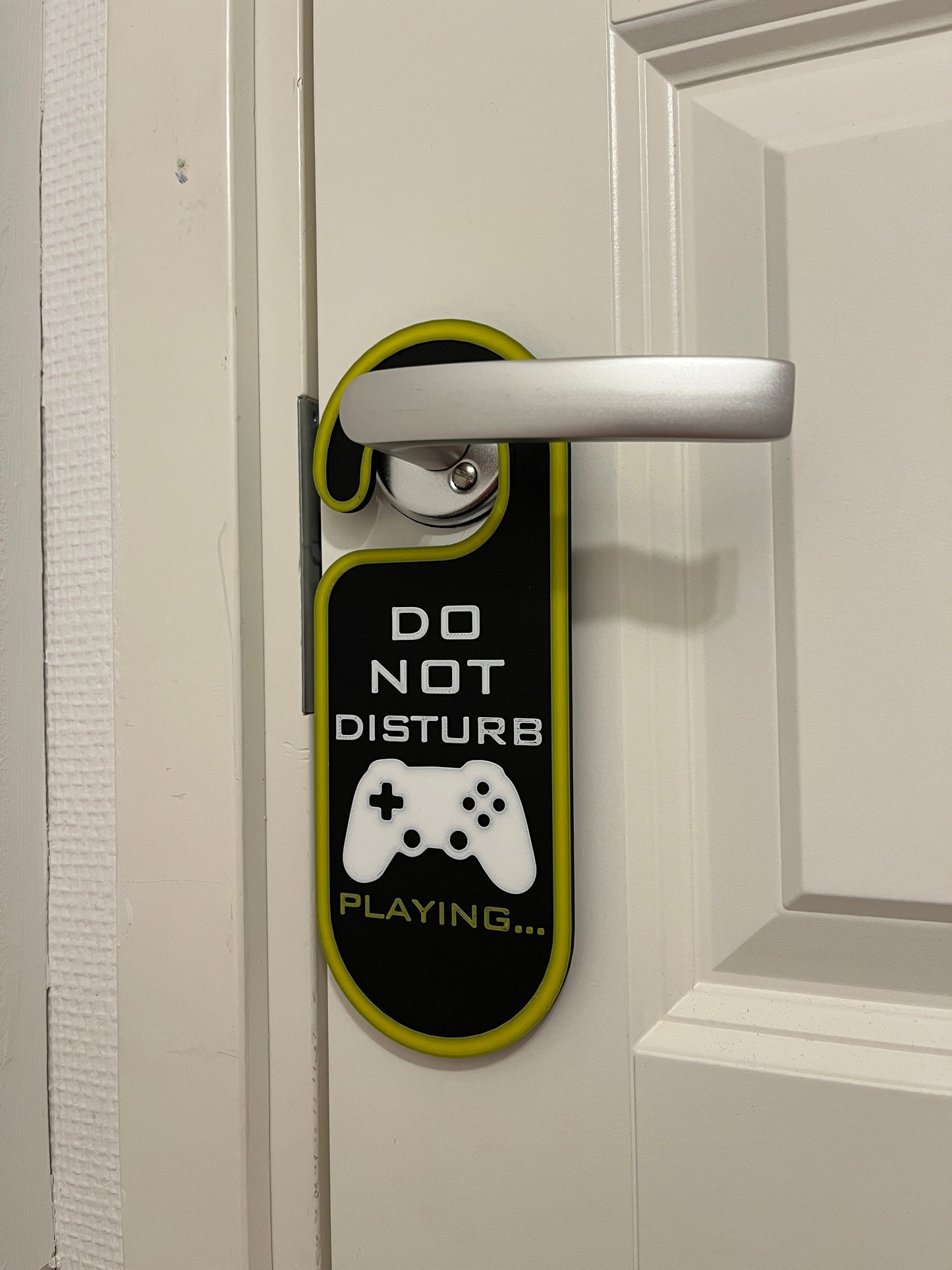 Dörren gaming skylt Do Not Disturb