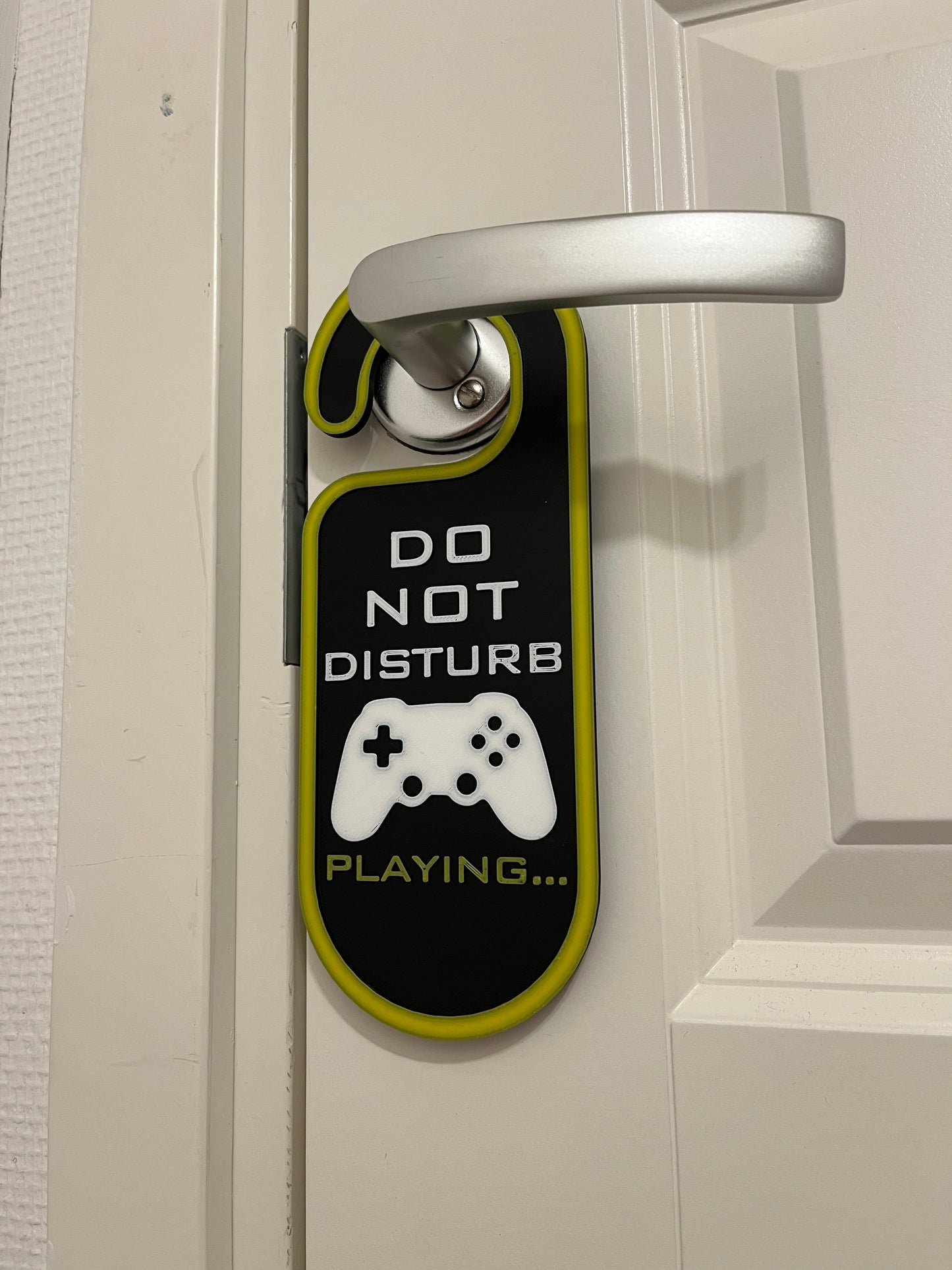 Dörren gaming skylt Do Not Disturb