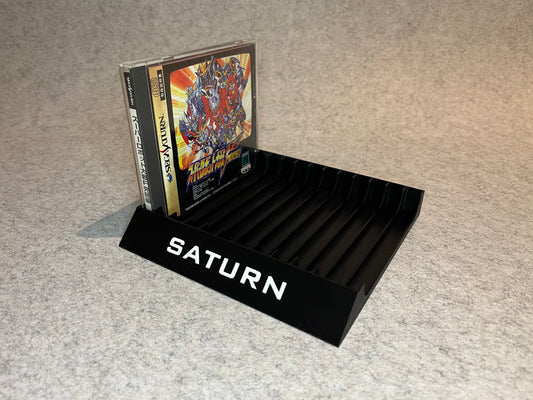 Spelställ för 12 spel till japanska Sega Saturn