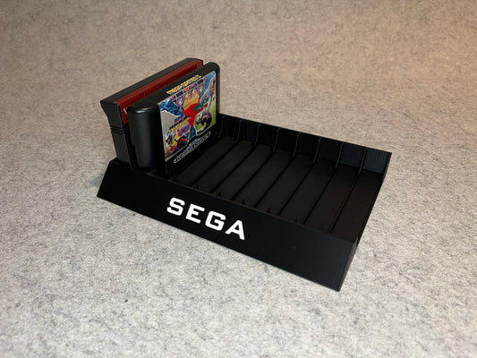 Spelställ för 10 spel cartridge till Sega Master System / Mega Drive