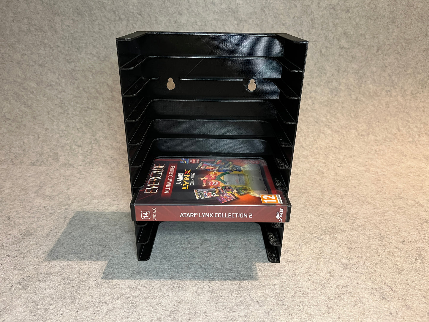 Vägghållare / spelställ för 10 spel för Evercade VS / Exp