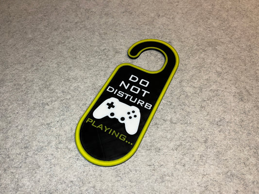 Dörren gaming skylt Do Not Disturb
