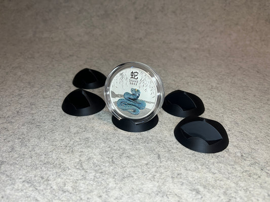 Display ställ för 2oz silvermynt Australian Lunar III series samling