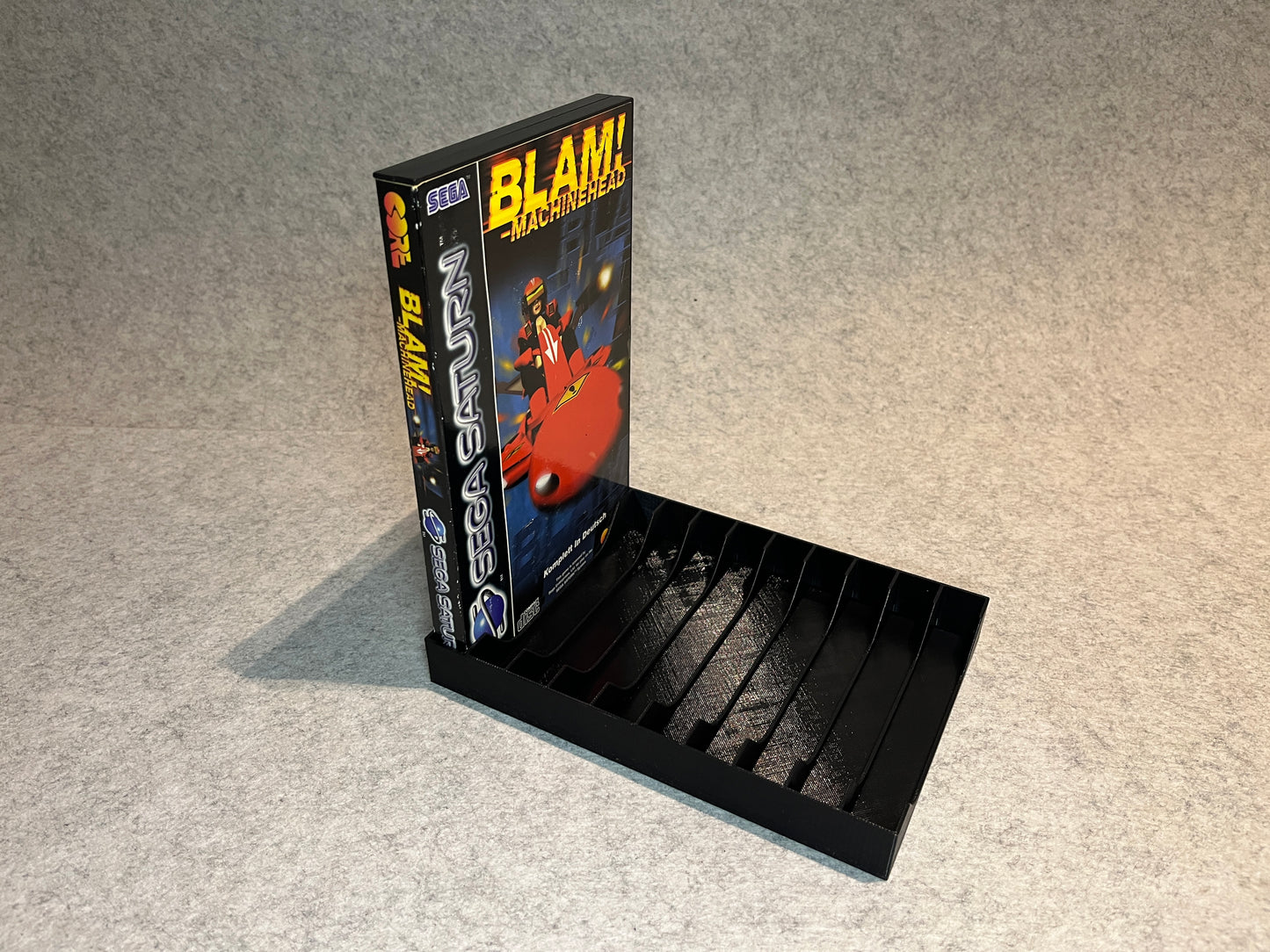 Spelställ för 10 Sega Saturn-spel (PAL-fodral)