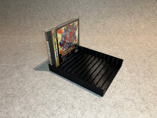 Spelställ för 12 spel till japanska Sega Saturn