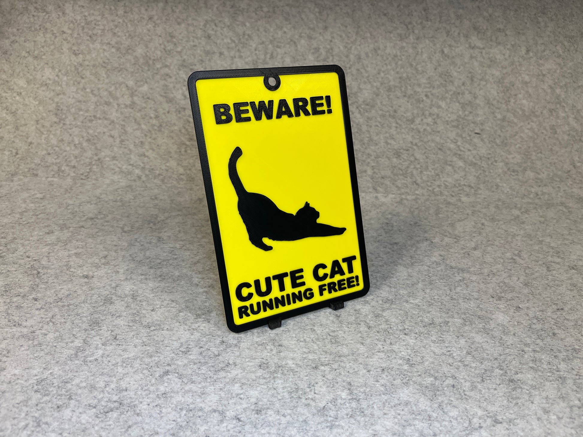 Väggdekor katt - Beware Cute Cat – bild 2