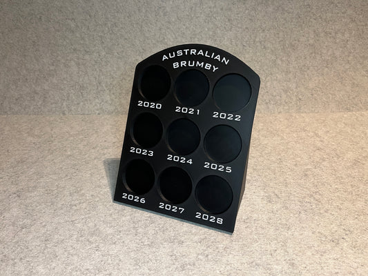 Displayställ för 9x 1 oz silvermynt – Australian Brumby