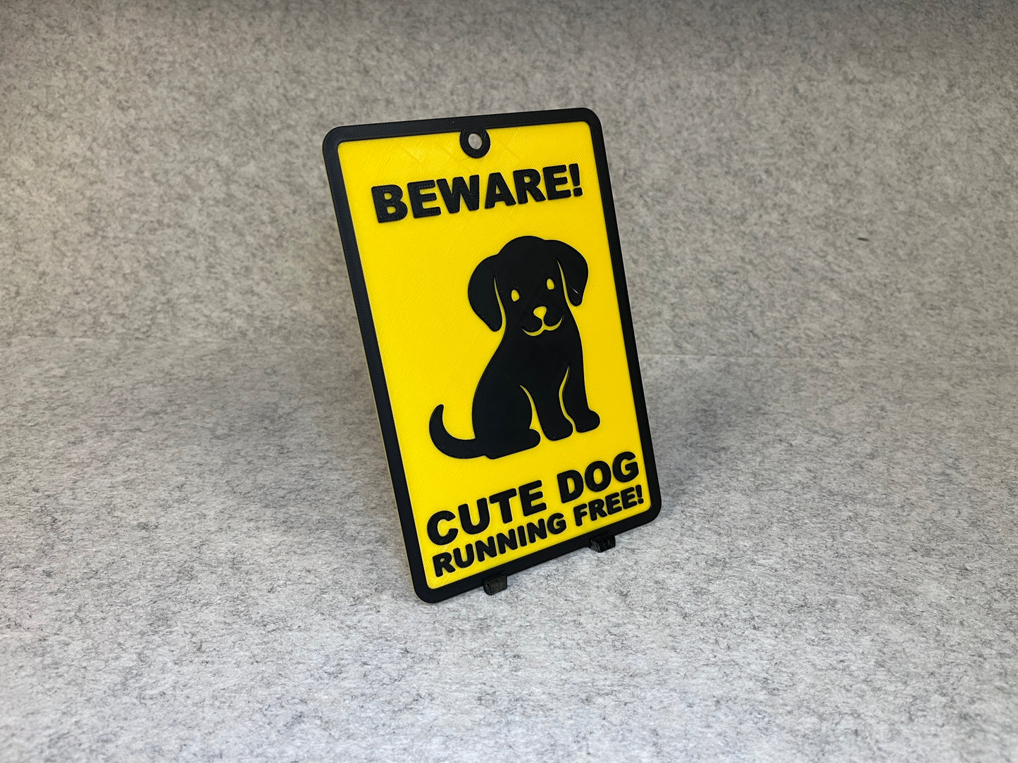 Väggdekor hund - Beware Cute Dog – bild 2