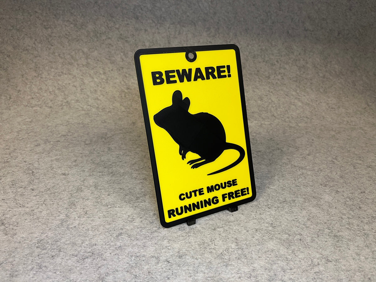 Väggdekor mus - Beware Cute Mouse – bild 3