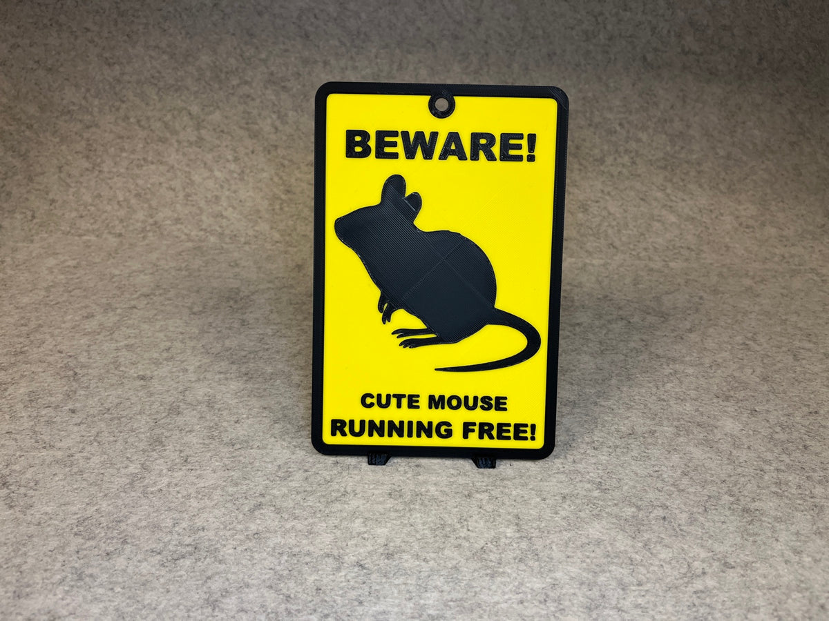 Väggdekor mus - Beware Cute Mouse – bild 4