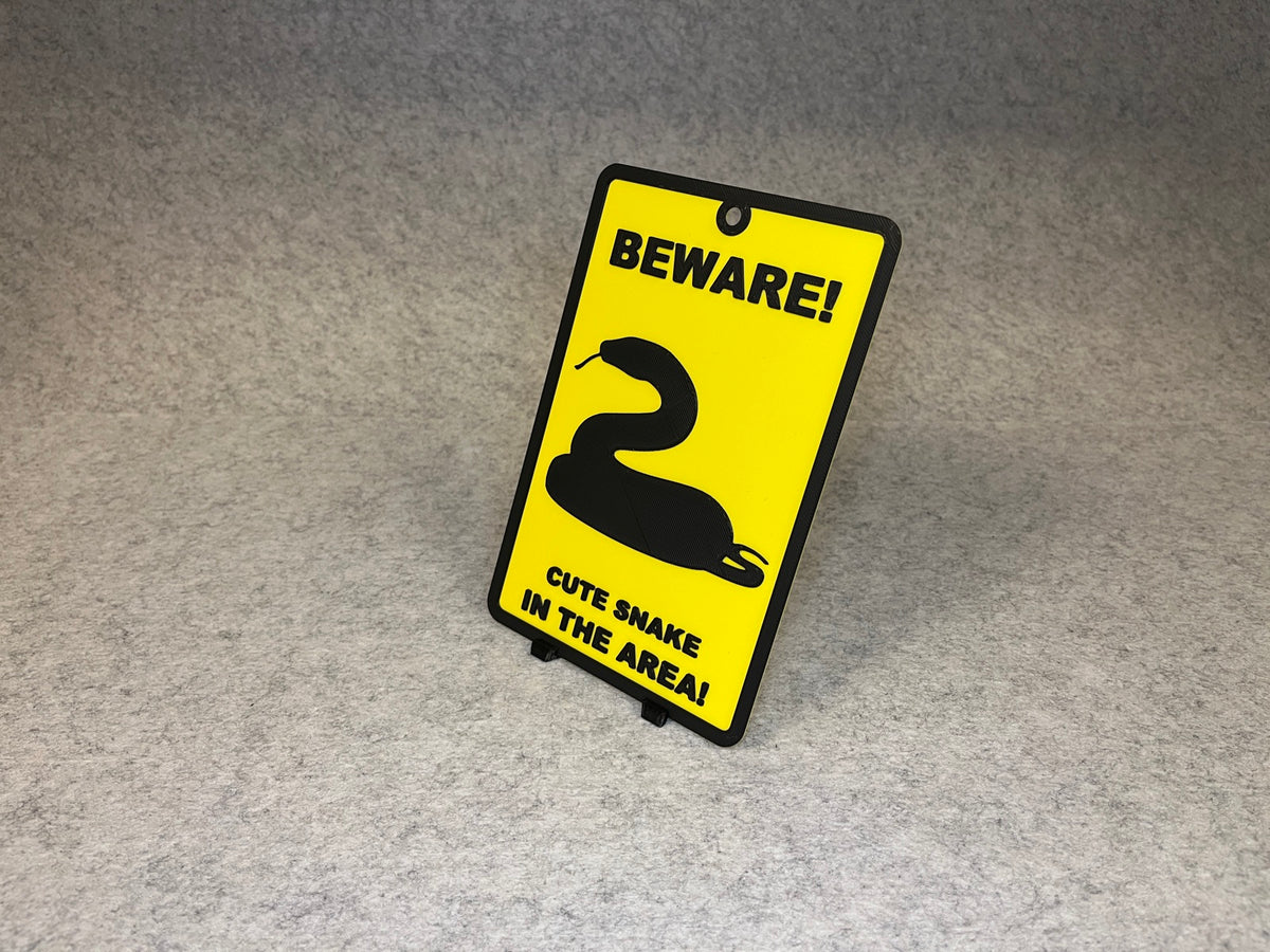 Väggdekor orm - Beware Cute Snake – bild 2