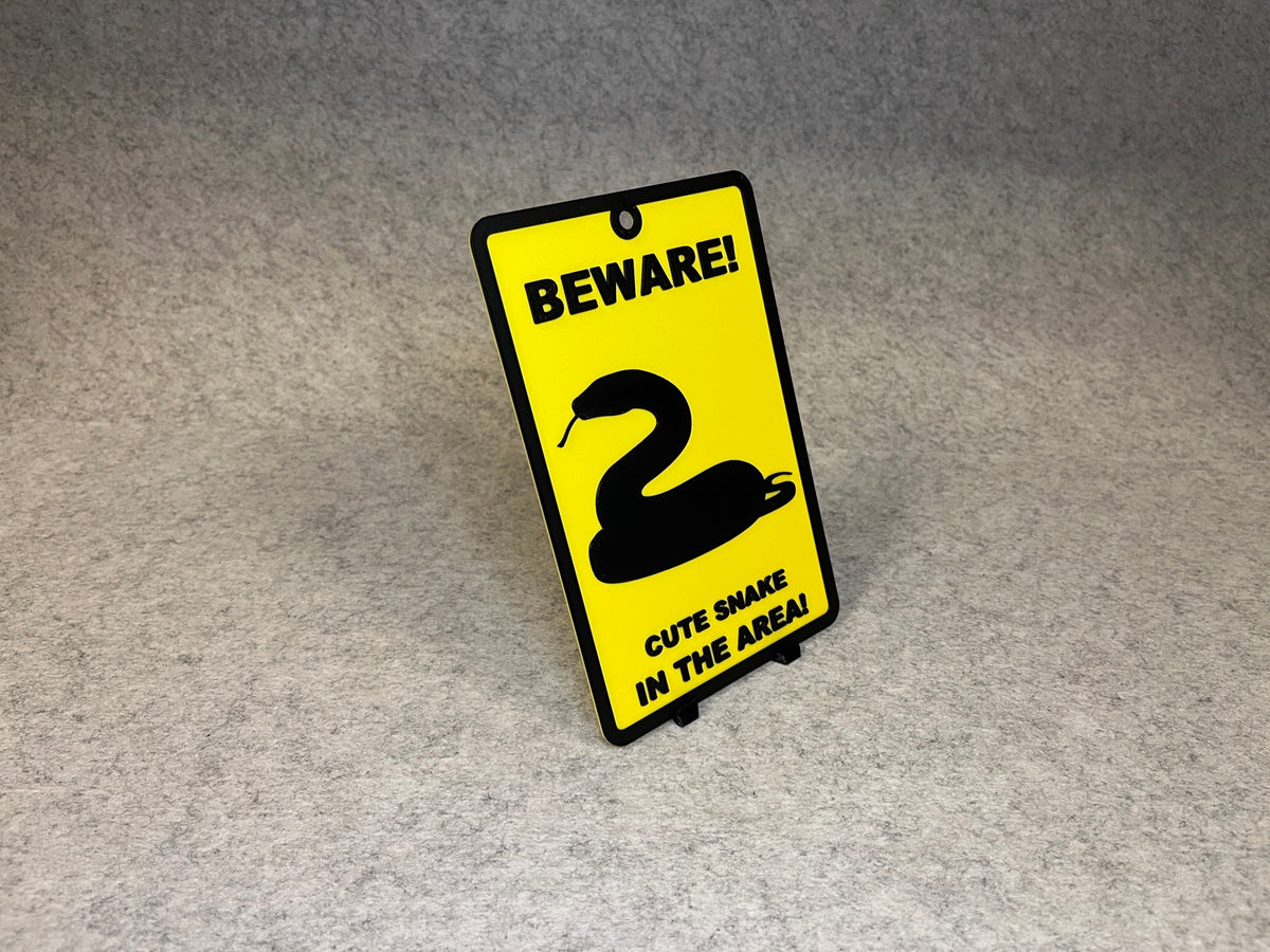 Väggdekor orm - Beware Cute Snake – bild 3
