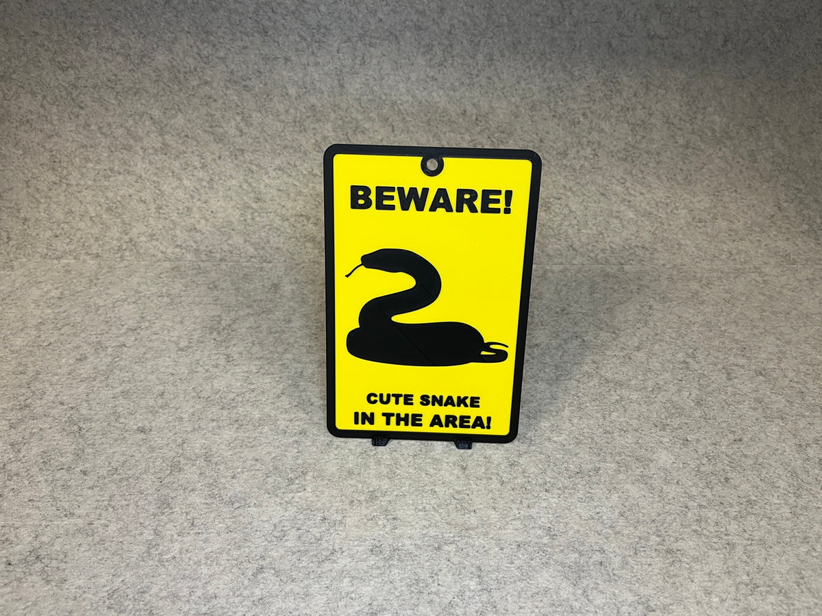 Väggdekor orm - Beware Cute Snake – bild 4